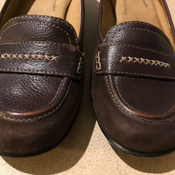 Softspots Dark Brown Suede Loafers - Picture 10 of 12